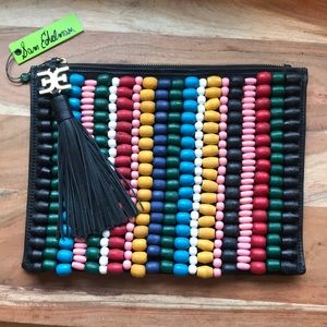 Sam Edelman Multicolor Beaded Clutch